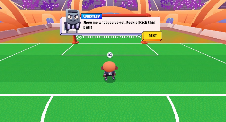 Goal Gang purposefully keeps controls straightforward so that players may start playing right away. 